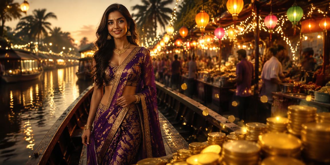 Player making live casino deposit using mobile in Kerala backwaters